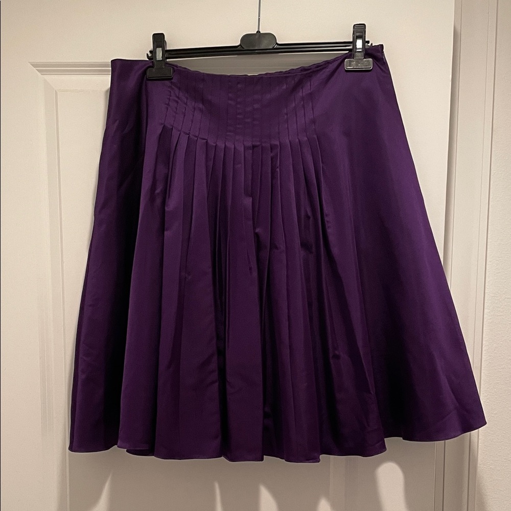 Ralph Lauren Deep Purple A-Line Skirt